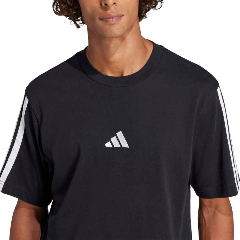 Adidas Camiseta JW1949 M 3 STRIPES BlackWhite Algodao -1-